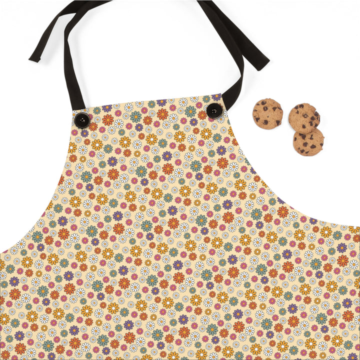 Floral Pattern Kitchen Apron for Baking & Cooking