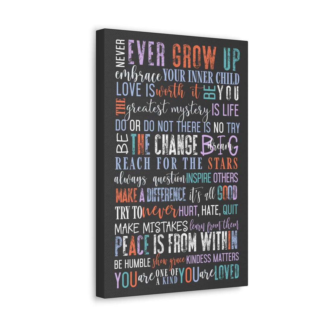 Sunday Morning Wall Canvas with Inspiring Words and Motivational Mantras - Perfect for Home Decor and Positive Energy