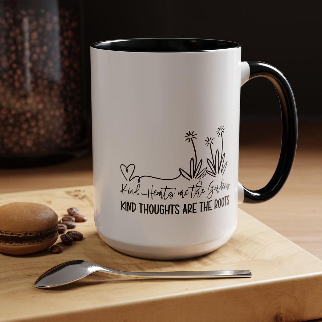 Inspirational Coffee Mug, Kind Thoughts Are the Roots Mug, Gift for Gardeners, Motivational Cup, Coffee Lovers, Home Decor