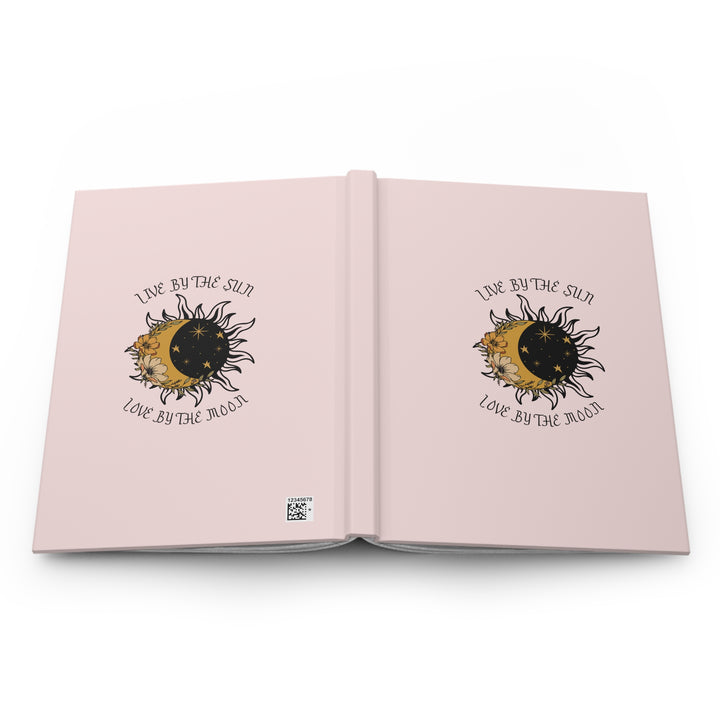 Sun and Moon-Inspired Hardcover Journal - "Live by the Sun, Love by the Moon"