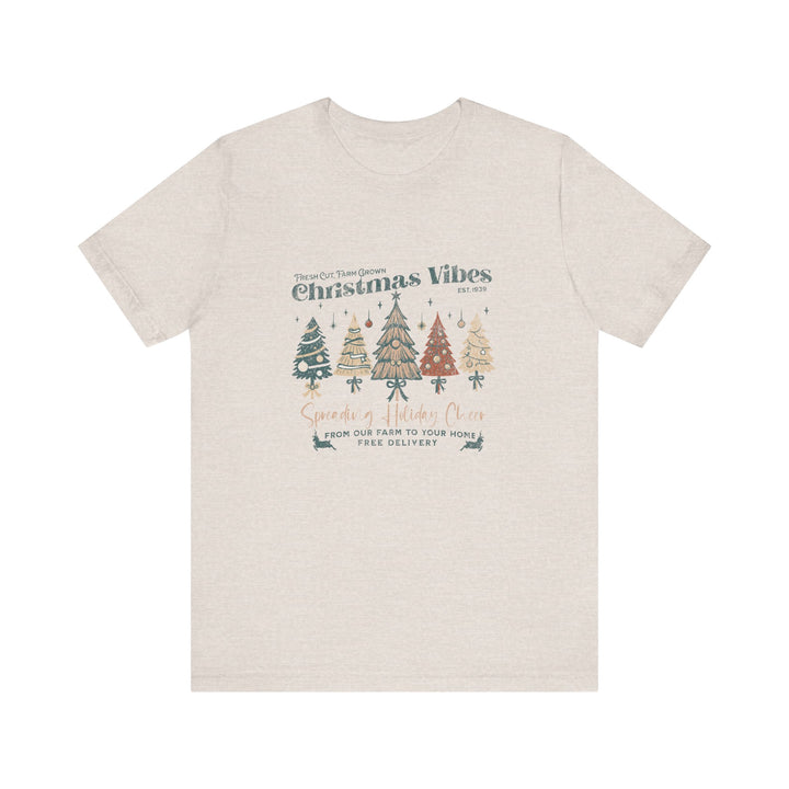 Christmas Vibes Unisex Tee, Holiday Gift, Casual Wear, Family Gathering, Winter Celebration, Unique Christmas Shirt