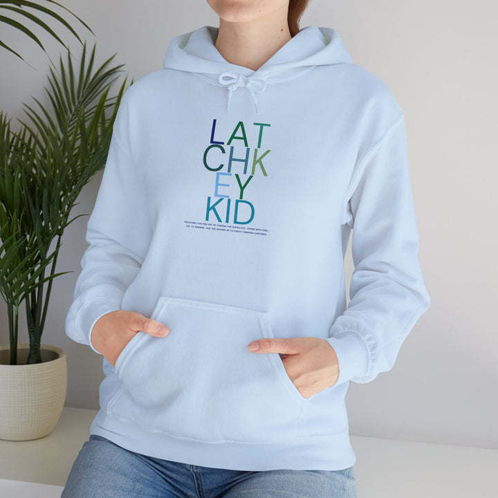 Latchkey Kid Hoodie | Unisex Heavy Blend™ Pullover Sweatshirt for Comfort and Style - Generation X Achievements with a Funny 80s Vibe