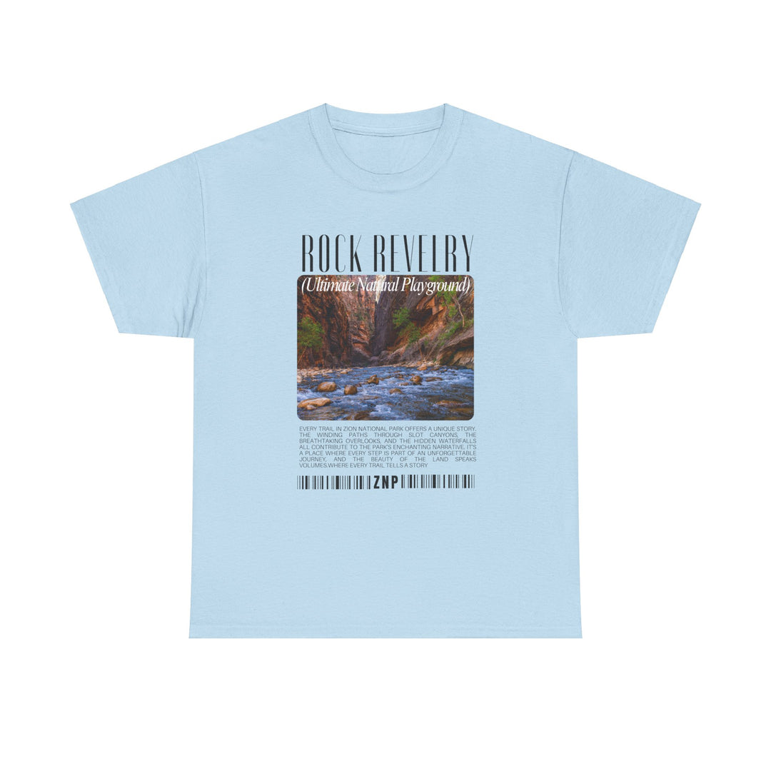 Zion National Park Rock Revival Unisex Heavy Cotton Tee - Nature-Inspired Graphic T-Shirt for Casual Wear and Outdoor Adventures