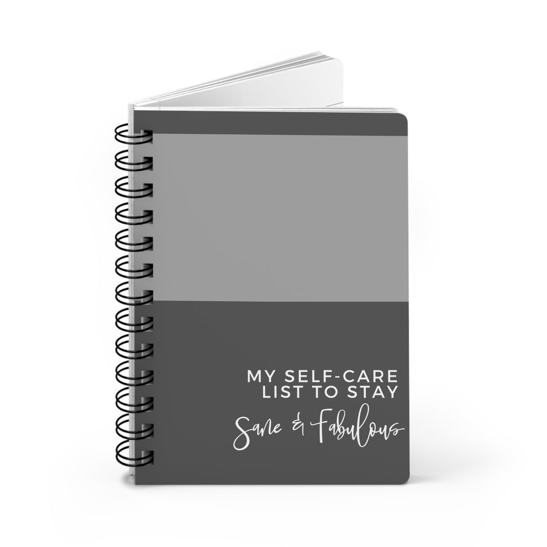 Fabulous Self-Care Spiral Bound Journal for Mindfulness & Organization