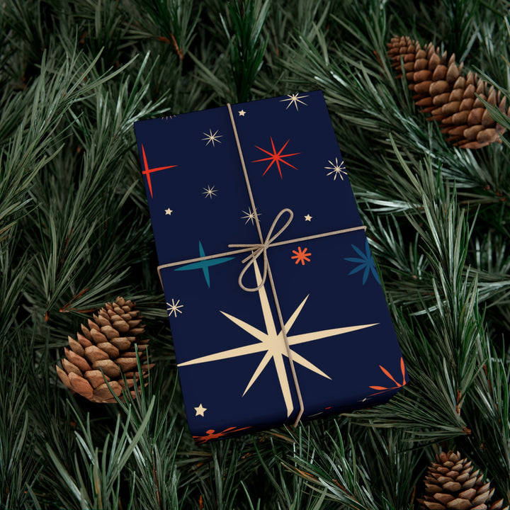 Starry Night Gift Wrap Papers - Festive Wrapping Paper for Holidays and Celebrations