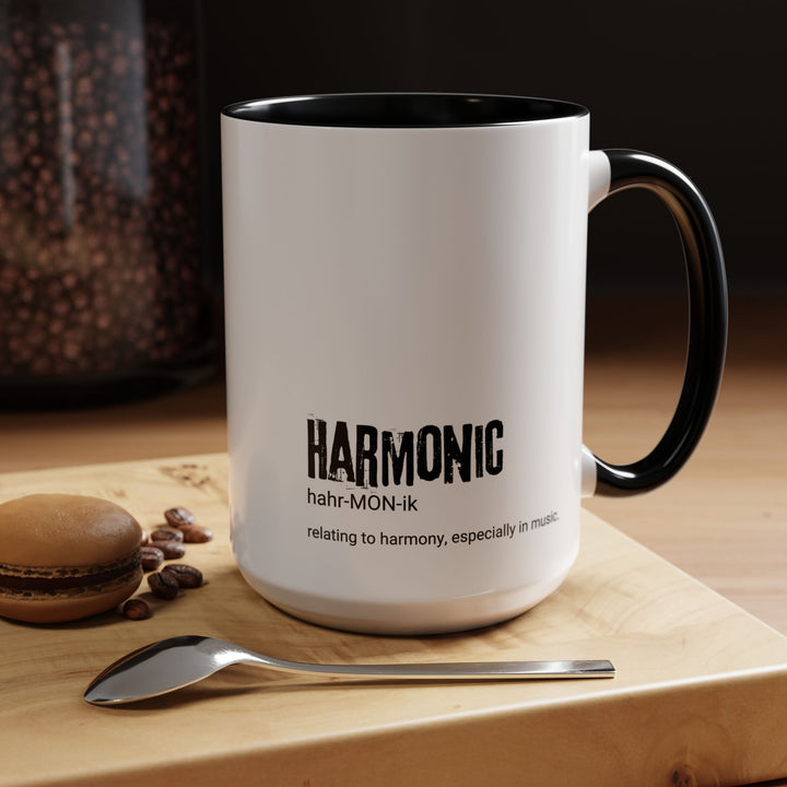 Harmonic Accent Coffee Mug - Perfect for Music Lovers, Unique Gift, Home or Office Decor, 11oz, 15oz, Coffee Lover's Gift