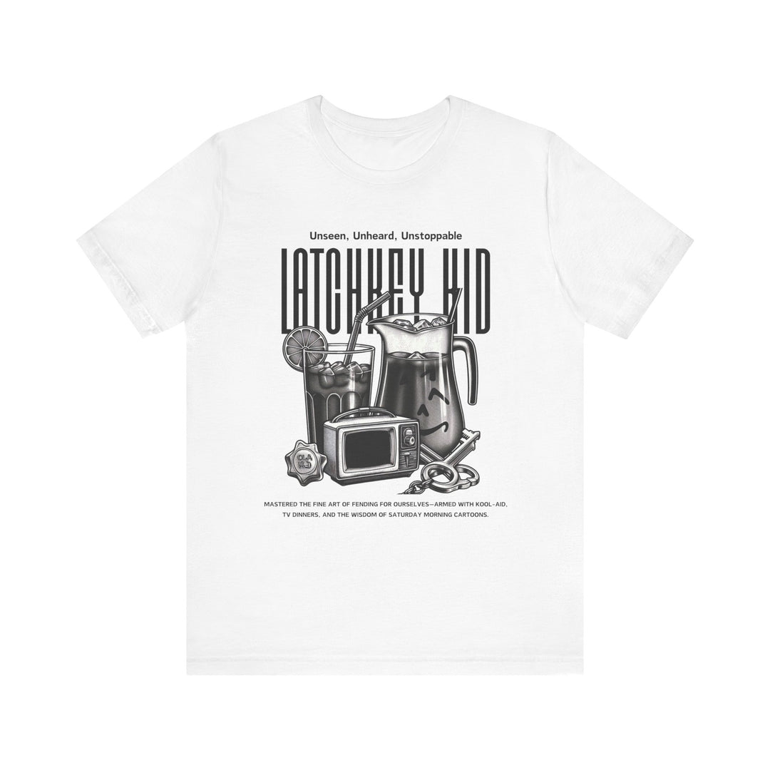 Latchkey Kid Tee Unisex Jersey Tshirt Gen X Nostalgic Retro 80s 90s