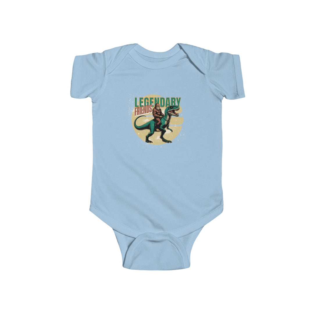 Legendary Friends Dinosaur Infant Bodysuit Cute Baby Onesie for Dino Lovers