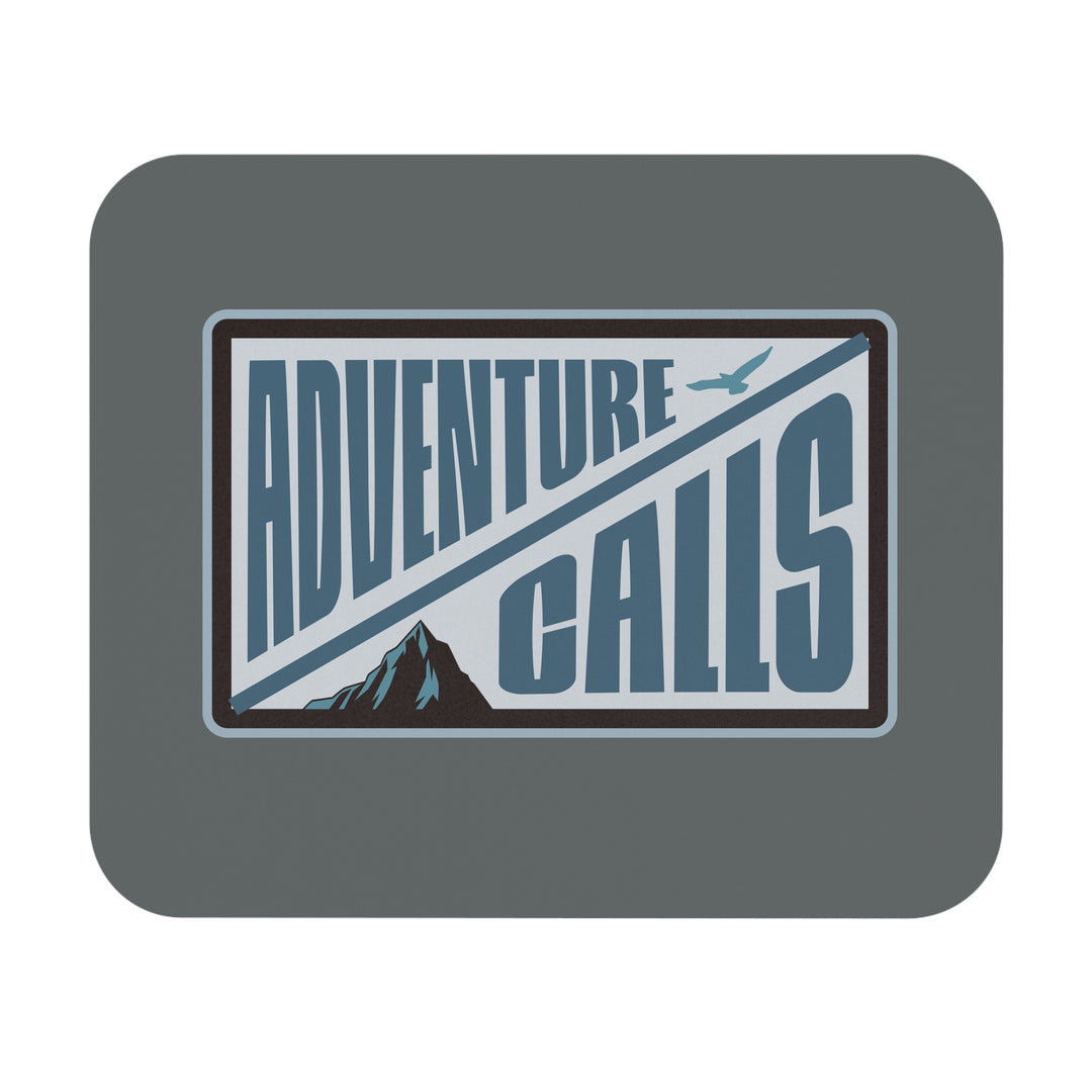 Adventure Calls Mouse Pad, Retro Mousepad, Perfect Gift for Outdoor Enthusiasts, Desk Decor, Adventure Lover's Office Accessories