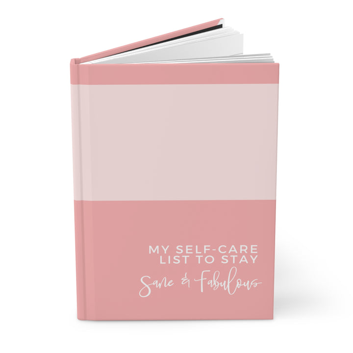 Pink Self-Care Spiral Bound Journal: Stay Sane & Fabulous - Modern Design