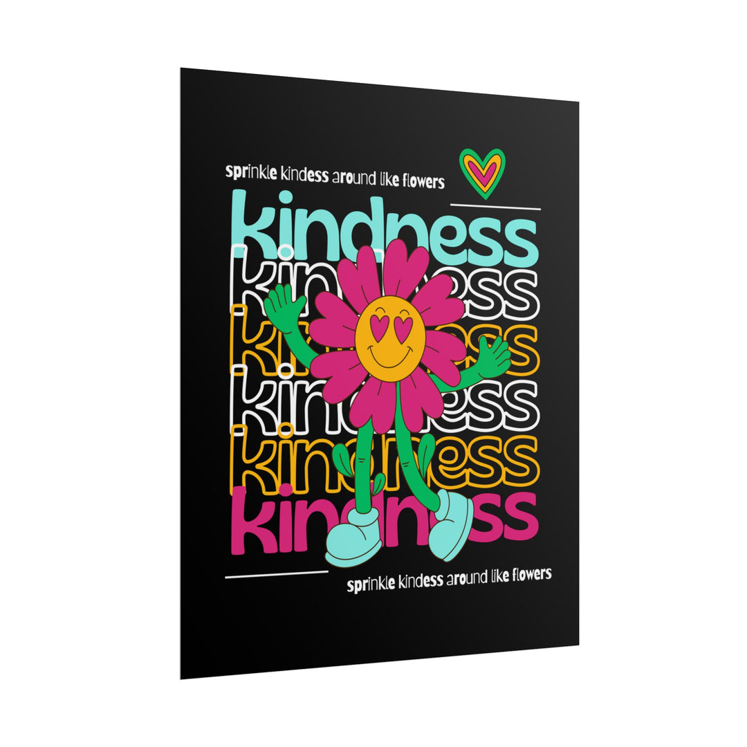 Vibrant Kindness Rolled Posters for Positive Vibes, Wall Art, Home Decor, Gift for Friends, Happy Room Aesthetic