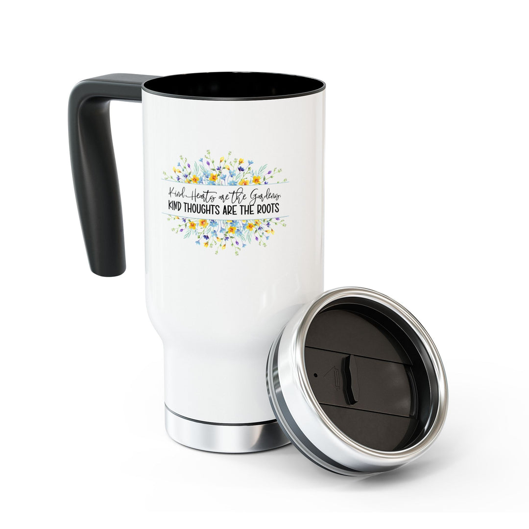 Inspirational Travel Mug - "Kind Thoughts Are the Roots" - Perfect for Gifts, Coffee Lovers, Travel, Office, and Wellness