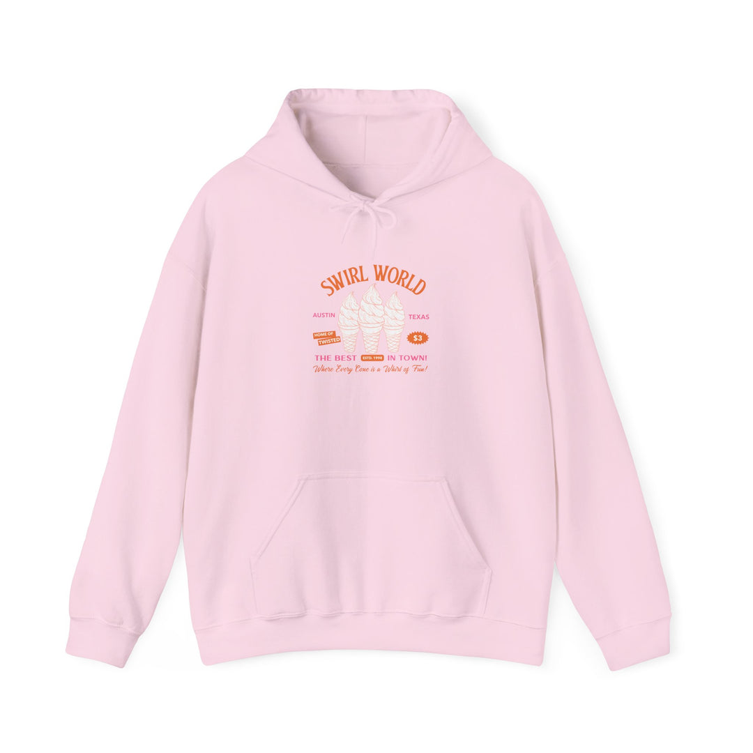 Swirl World Unisex Heavy Blend Hoodie - The Best Ice Cream in Town Retro Design - Cozy and Stylish Hoodie for Every Adventure