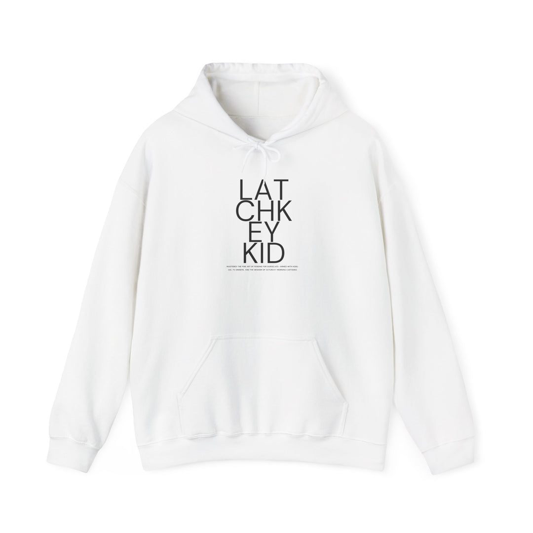 Generation X Latchkey Kid Hoodie | Unisex Heavy Blend™ Pullover Sweatshirt for Comfort and Style - Funny Modern Typography