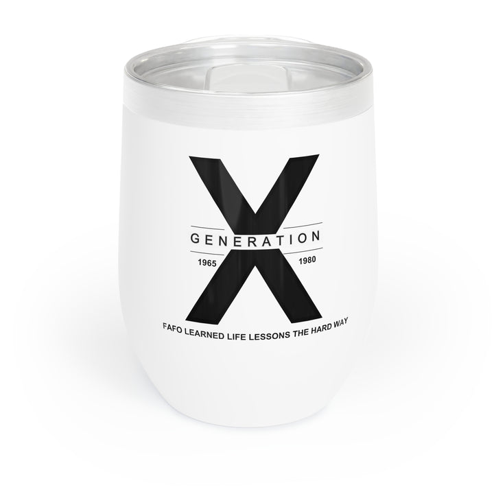 Generation X Wine Tumbler - FAFO Life Lessons Insulated Drinkware - Durable and Stylish Tumbler for Outdoor Enthusiasts