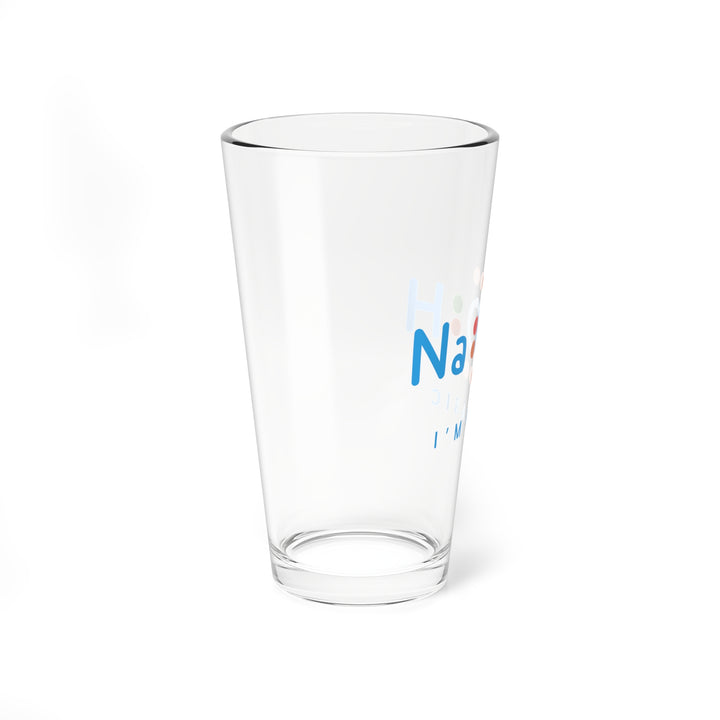 Chemistry Mixing Glass - Fun NaOH Design, Unique Gift for Science Lovers, Party Favor, Kitchen Accessory, Educational Drinkware, 16oz