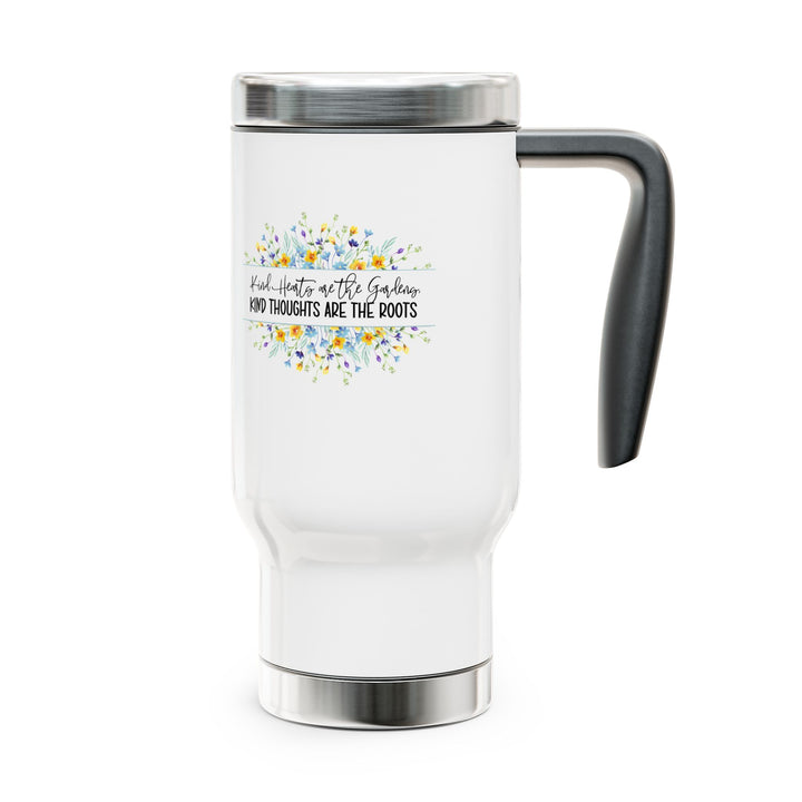 Inspirational Travel Mug - "Kind Thoughts Are the Roots" - Perfect for Gifts, Coffee Lovers, Travel, Office, and Wellness