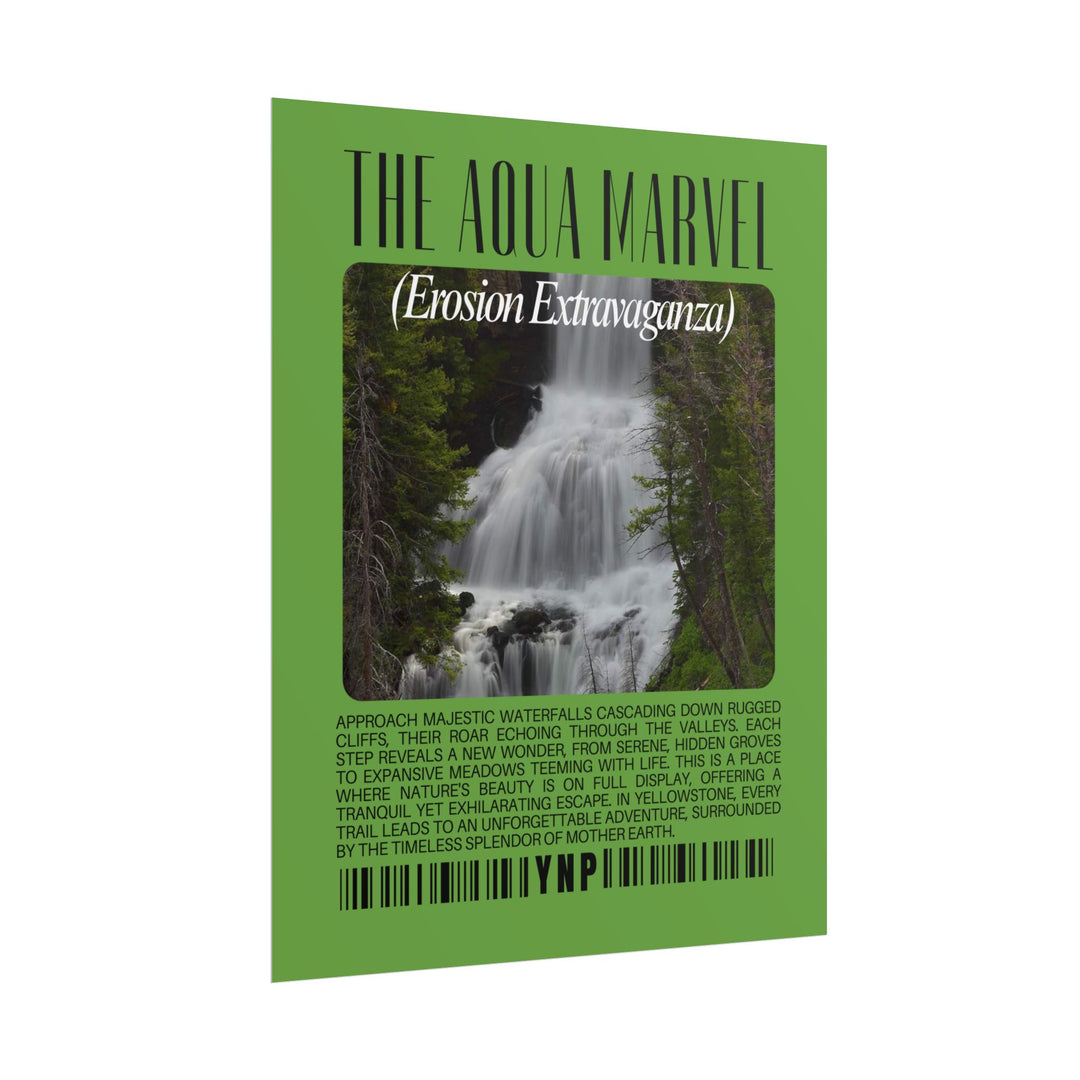 Yellowstone Aqua Marvels Rolled Poster - Scenic Land of Geothermal