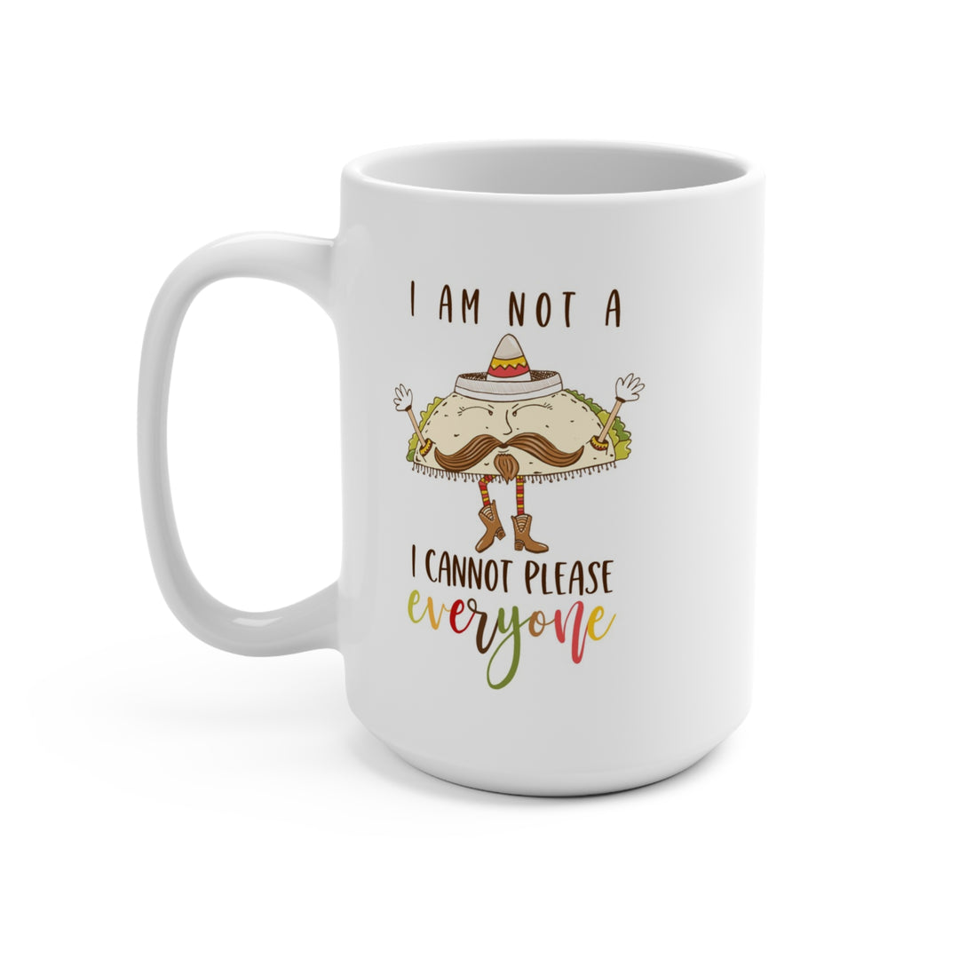 Taco Mug 15oz - Fun and Quirky Taco-Themed Coffee Mug - Perfect Gift for Taco Lovers and Food Enthusiasts