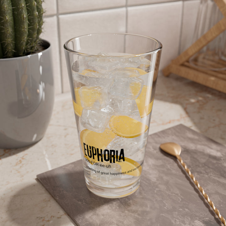 Euphoria Mixing Glass, 16oz - Perfect for Cocktails, Parties, Home Bars, Gifts for Mixologists, Celebrations