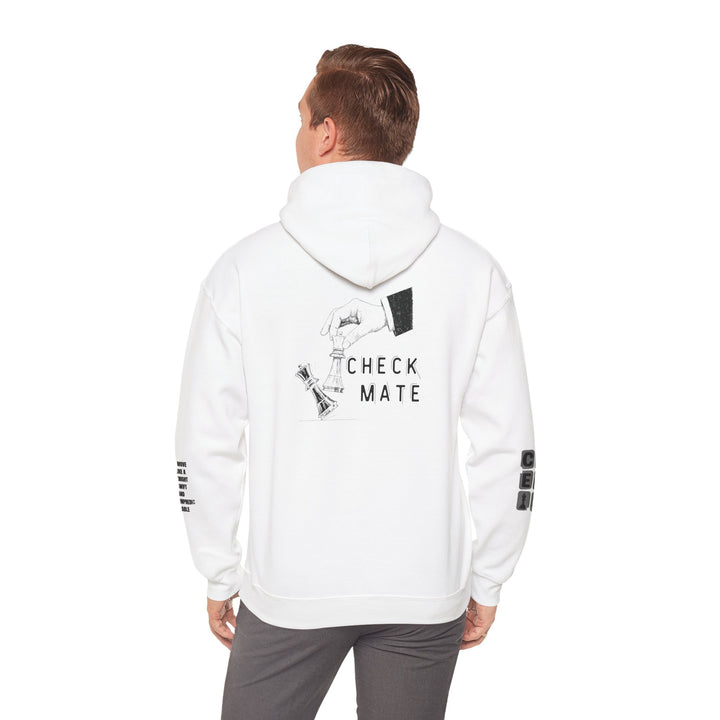 Chess Lover's Unisex Heavy Blend Hoodie, Perfect for Gift, Gaming Apparel, Cozy Sweatshirt, Checkmate Design, Chess Themed Clothing