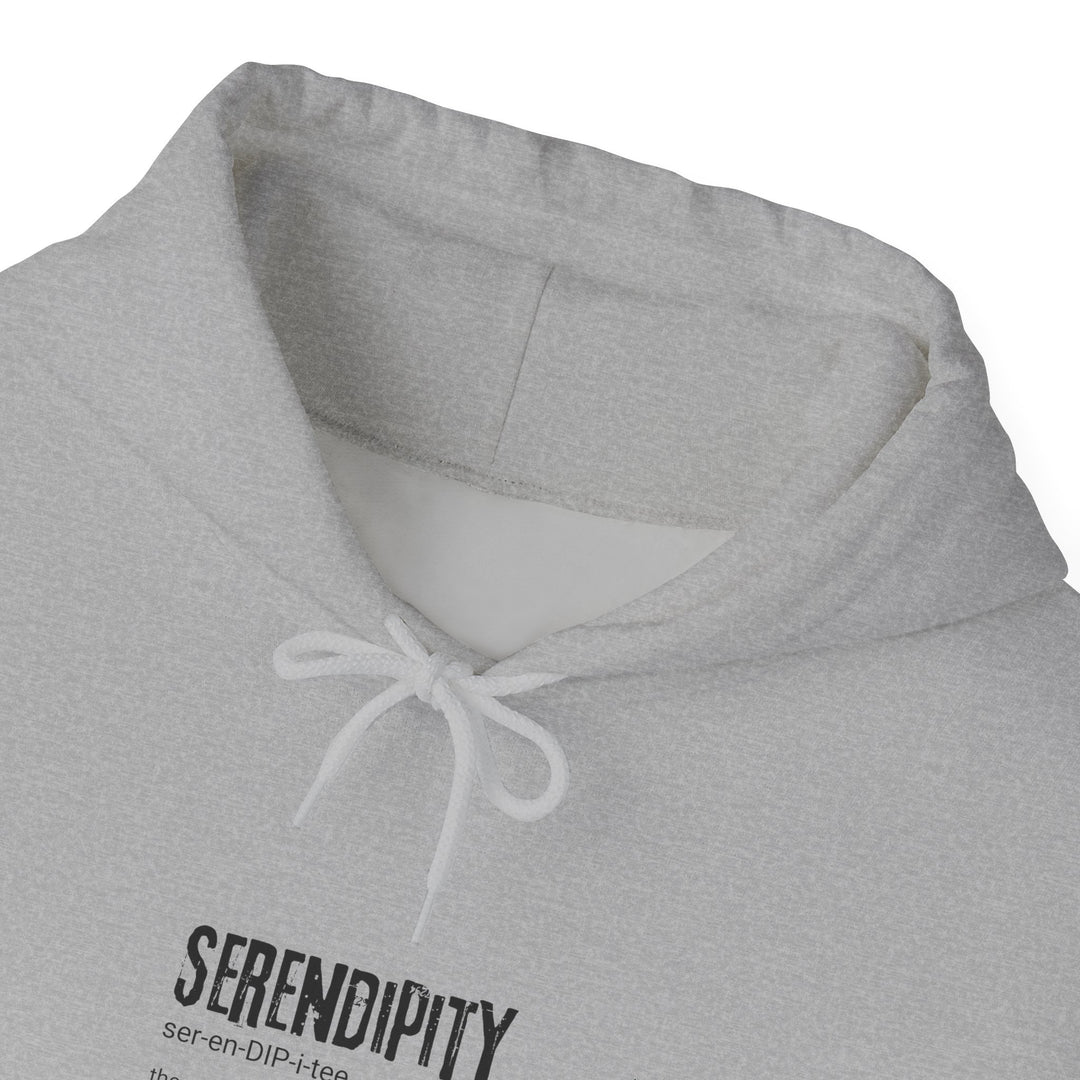 Serendipity Unisex Hoodie, Relaxation Blend, Cotton/Polyester, Plush, Soft, Warm, Kangaroo Pocket, Drawstring, Cozy Sweatshirt