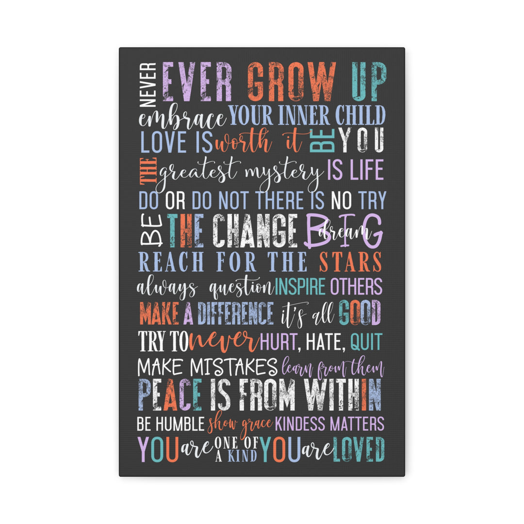 Sunday Morning Wall Canvas with Inspiring Words and Motivational Mantras - Perfect for Home Decor and Positive Energy