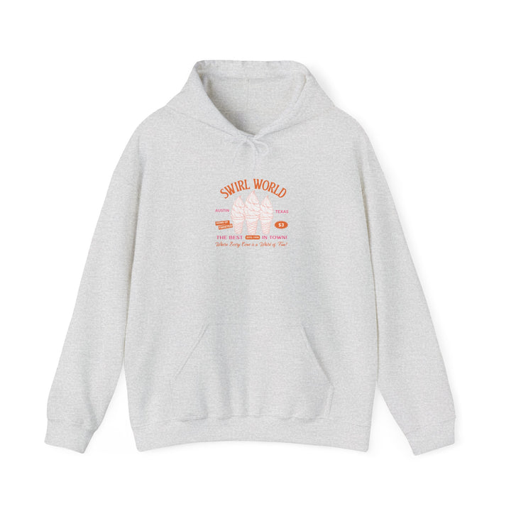 Swirl World Unisex Heavy Blend Hoodie - The Best Ice Cream in Town Retro Design - Cozy and Stylish Hoodie for Every Adventure