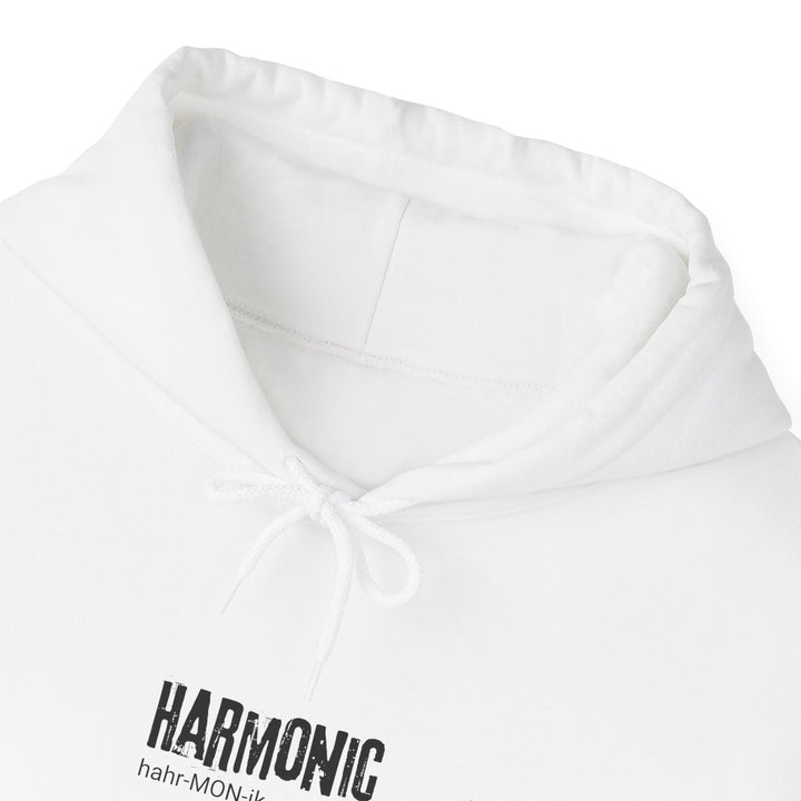 Harmonic Unisex Heavy Blend™ Hooded Sweatshirt - Music Lover Gift, Cozy Hoodie, Relaxed Fit, Perfect for Gifting, Celebrating Harmony