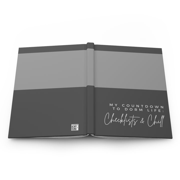 Dorm Life Checklist Hardcover Journal - Organize & Chill