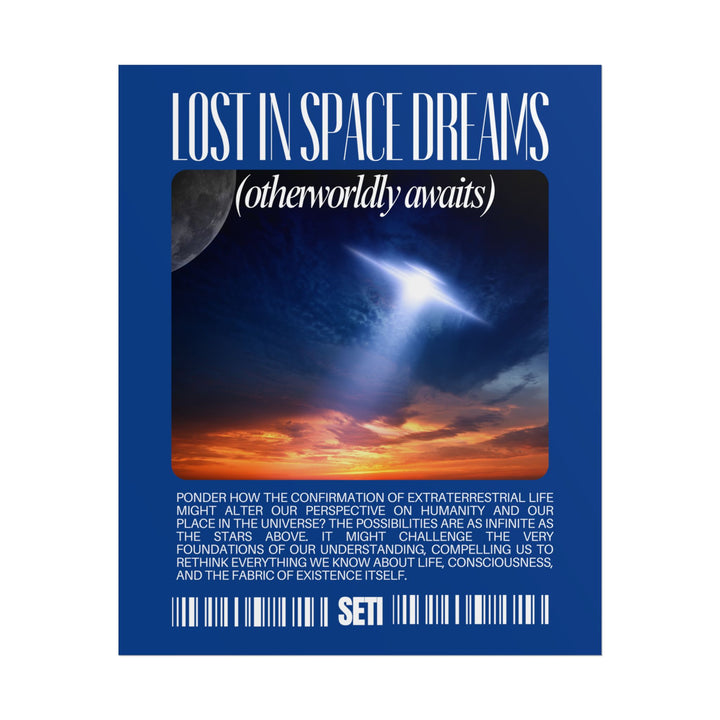 Cosmic Dreamscape Rolled Poster - Lost in Space Dreams (Otherworldly Awaits)