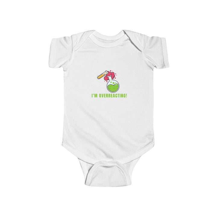 Funny Infant Bodysuit I'm Overreacting Cute Baby Outfit, Baby Shower Gift, New Parent Humor, Toddler Clothing, Playtime Apparel