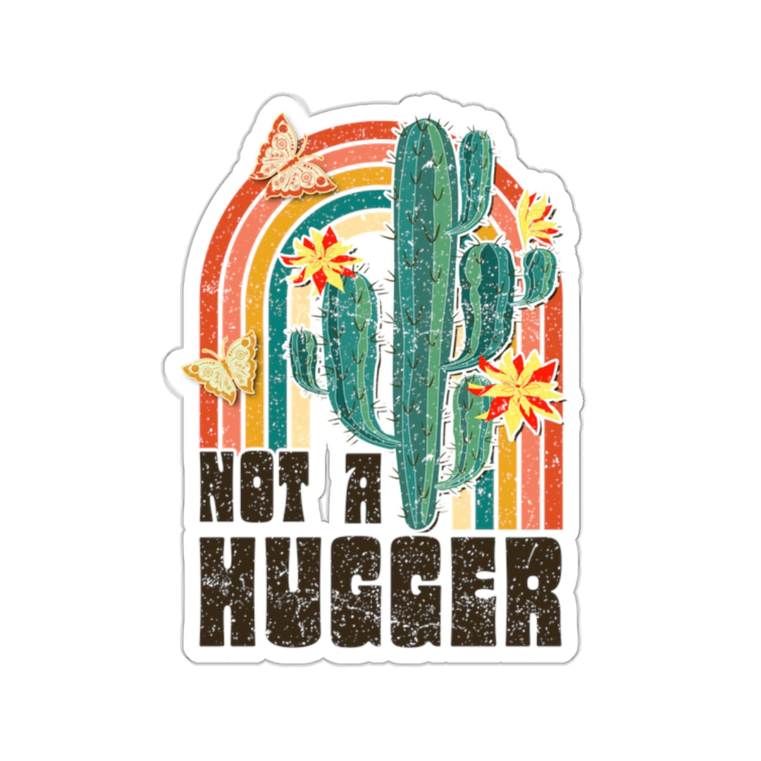 I'm Not a Hugger Stickers - Fun Vinyl Décor for Personalizing Laptops, Water Bottles & More!