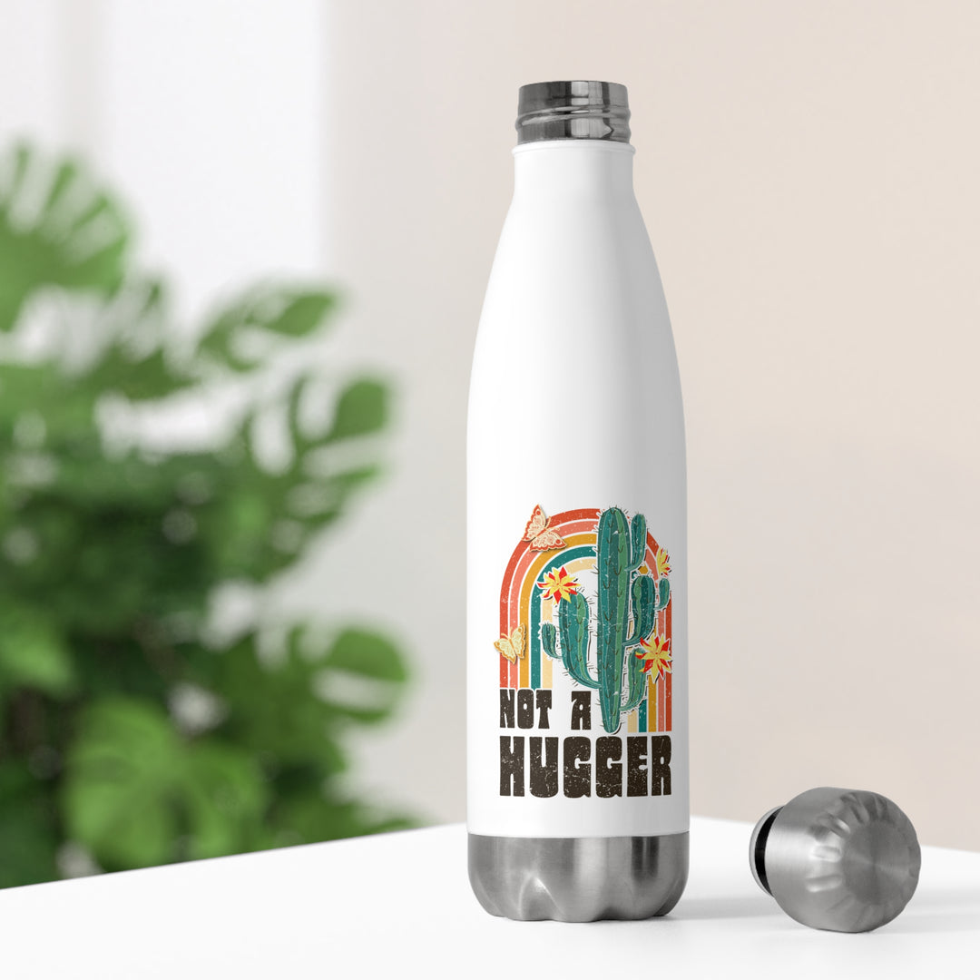 Not a Hugger Cactus 20oz Insulated Bottle Perfect for Plant Lovers and Nature Enthusiasts