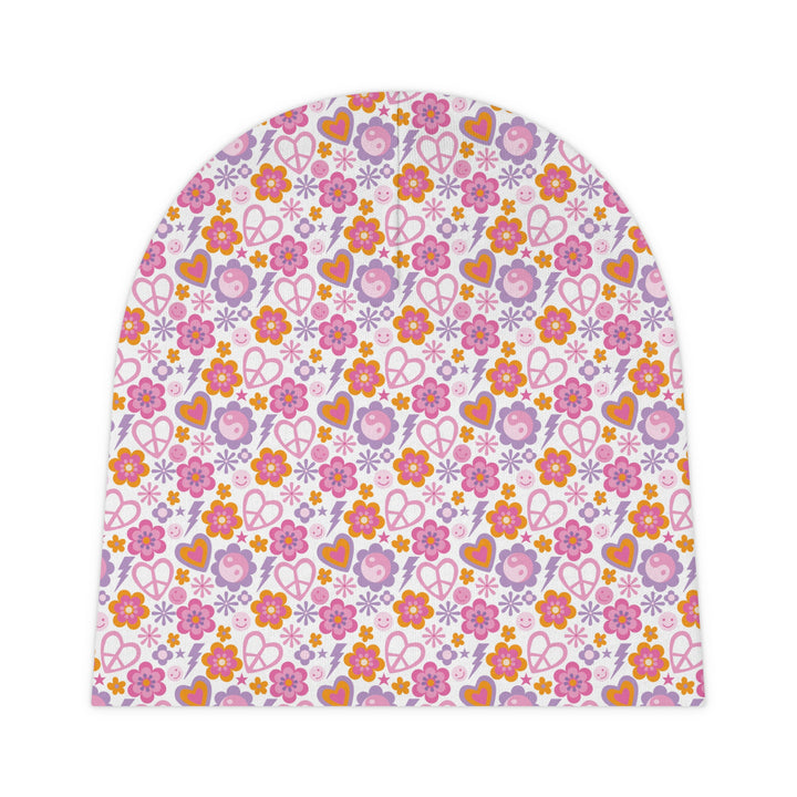 Cute Floral Baby Beanie - Adorable Infant Headwear for Spring Celebrations