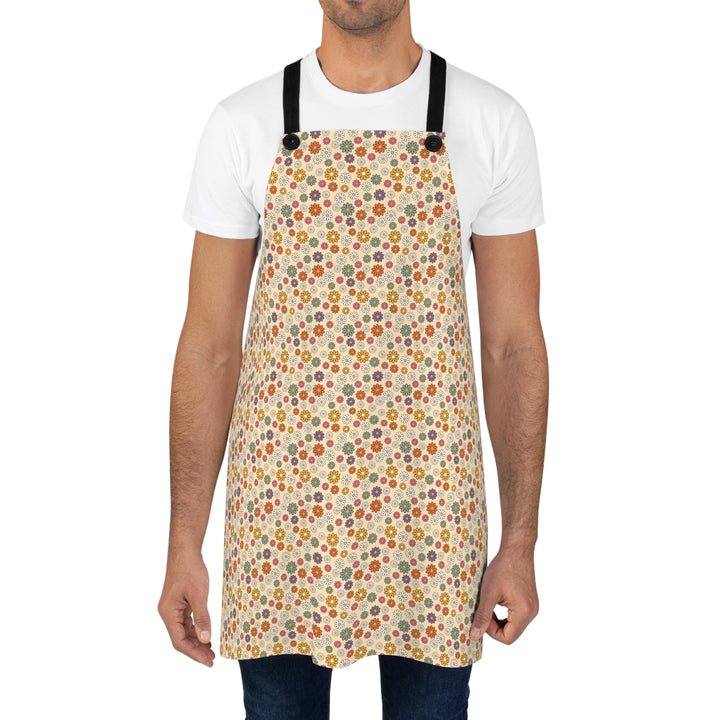 Floral Pattern Kitchen Apron for Baking & Cooking