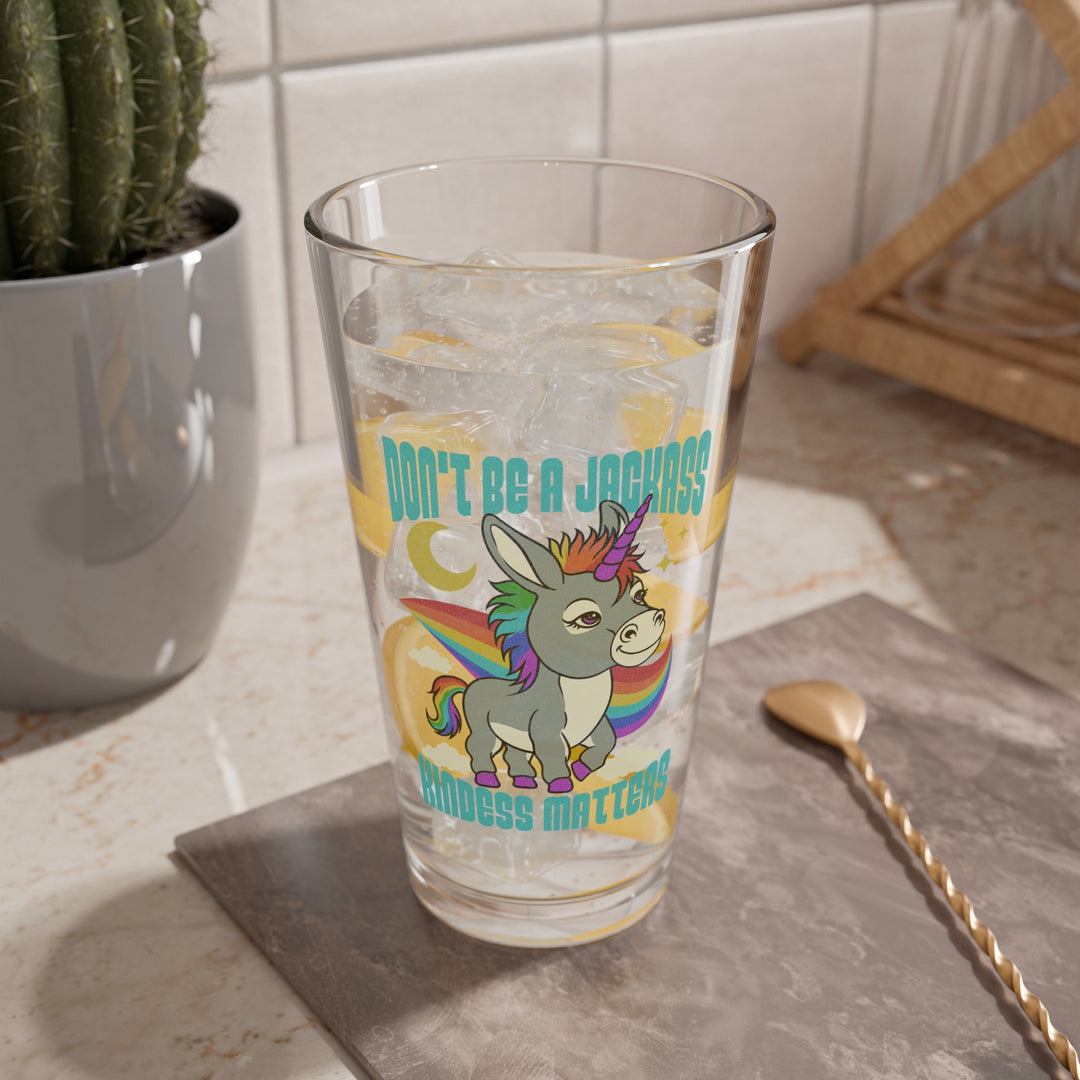 Funny Unicorn Mixing Glass - 16oz, Perfect Gift for Unicorn Lovers, Home Barware, Birthday Gift, Kitchen Decor, Unique Glassware