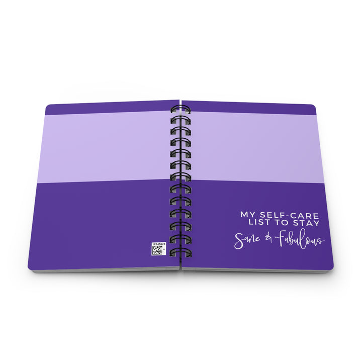 Self-Care Spiral Bound Journal - Stay Sane & Fabulous