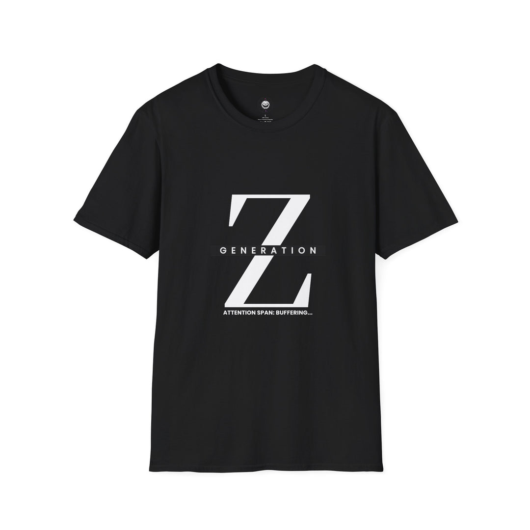 Generation Z Digital Expert Softstyle T-Shirt - Climate Action & Advocate Tee - Perfect for TikTok, Meme Culture, Online Gaming Enthusiasts