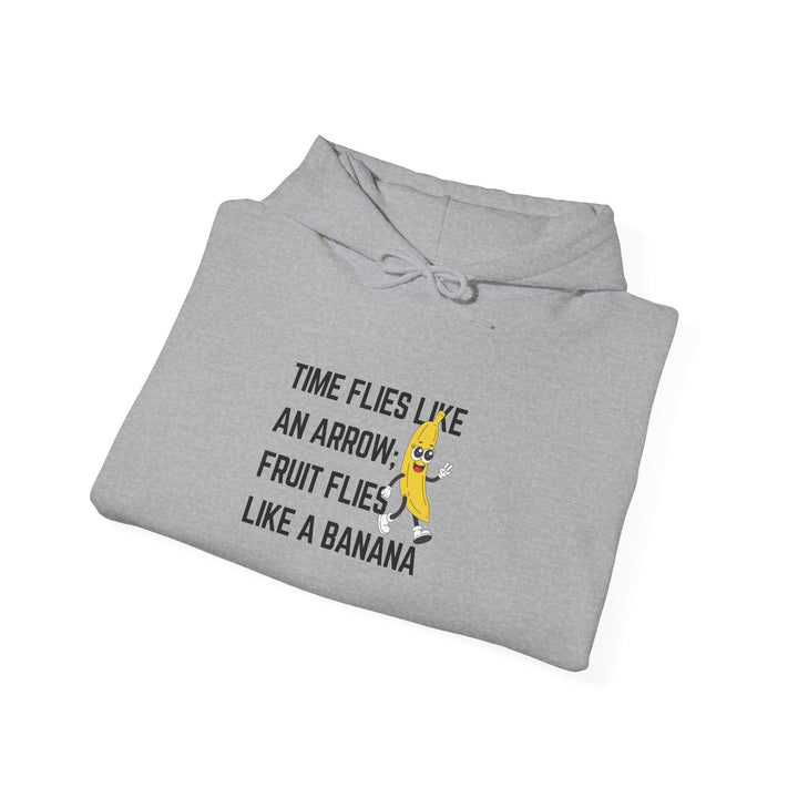 Funny Banana Hoodie, Casual Pullover, Gift for Friends, Unisex Sweatshirt, Light Humor Apparel, Quirky Quote Hoodie