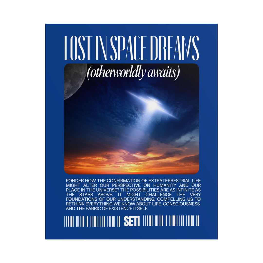 Cosmic Dreamscape Rolled Poster - Lost in Space Dreams (Otherworldly Awaits)