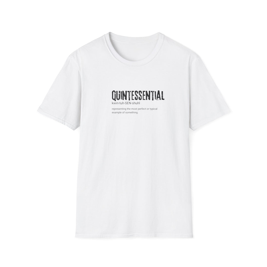 Quintessential Unisex Softstyle T-Shirt, Casual Graphic Tee, Gift for Friends, Everyday Wear, Perfect for Any Occasion, Minimalist Design