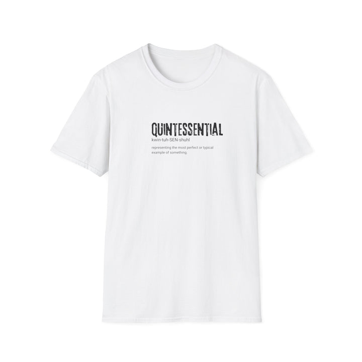 Quintessential Unisex Softstyle T-Shirt, Casual Graphic Tee, Gift for Friends, Everyday Wear, Perfect for Any Occasion, Minimalist Design