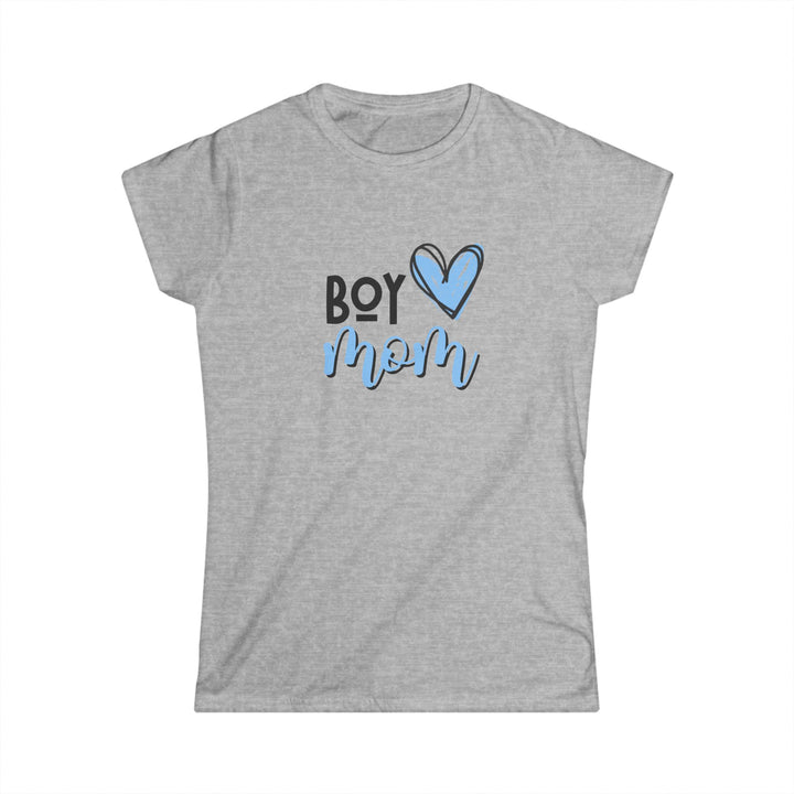 Boy Mom Graphic Tee, Casual Womens Shirt, Perfect Gift for Mothers, Birthday Present, Baby Shower Gift, Everyday Wear