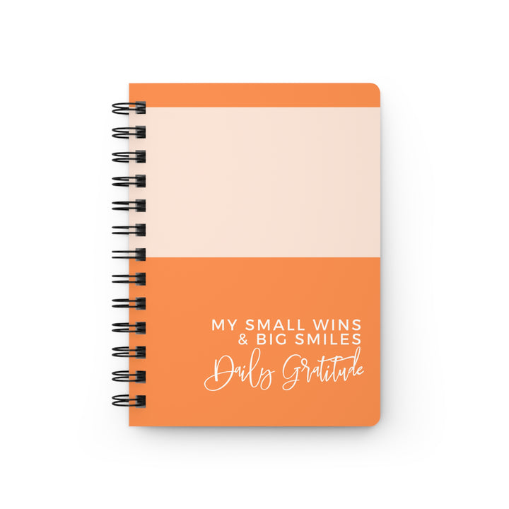 Daily Gratitude Spiral Bound Journal - My Small Wins & Big Smiles