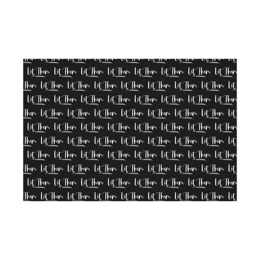 Chic Gift Wrap Papers, Let Them Design, Elegant Wrapping Paper, Black and White Gift Wrap, Modern Aesthetic for Holidays, Parties, Events