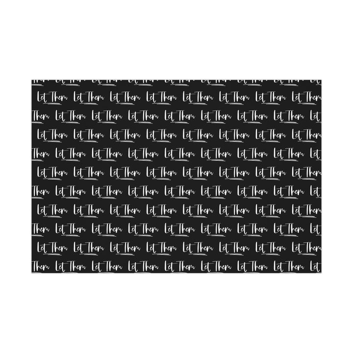 Chic Gift Wrap Papers, Let Them Design, Elegant Wrapping Paper, Black and White Gift Wrap, Modern Aesthetic for Holidays, Parties, Events