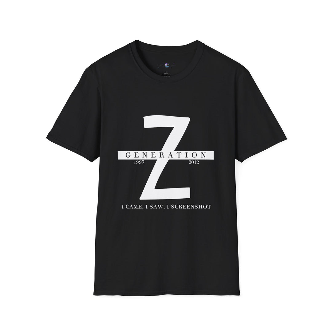 Generation Z Digital Expert Softstyle T-Shirt - - Living Our Best Life Funny Shirt for Online Gaming, Streaming, and Content Creation