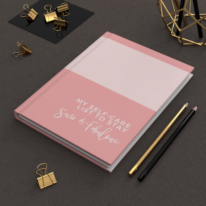 Pink Self-Care Spiral Bound Journal: Stay Sane & Fabulous - Modern Design