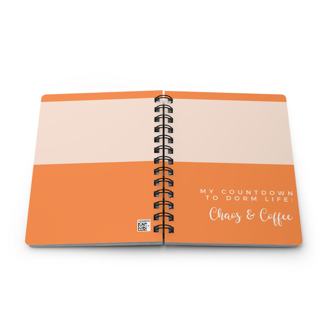 Chaos & Coffee Spiral Bound Journal - Perfect for College Students and Busy Lives